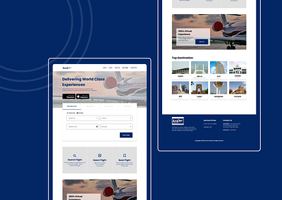 ARIK HOMEPAGE RE-DESIGN airline ui design