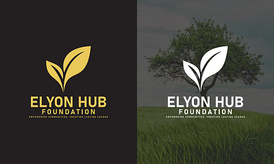 Elyon Hub Foundation logo app branding design foundation logo graphic design illustration logo logo design typography ui ux vector