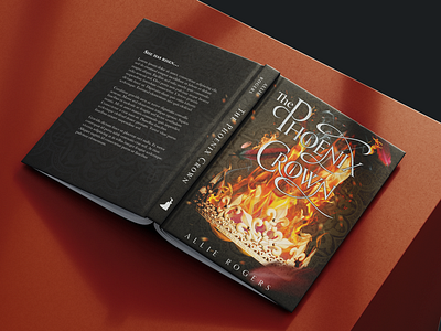 The Phoenix Crown Book Cover Design book cover book cover design book design book illustration cover design cover illustration design digital art fantasy book cover fictional book lettering typography