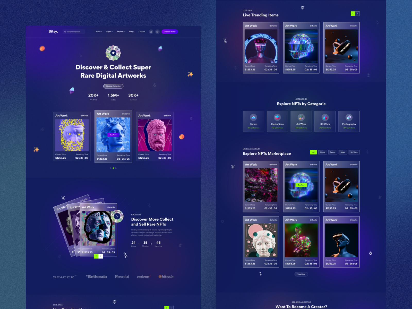 Example of Creative Landing Page Design