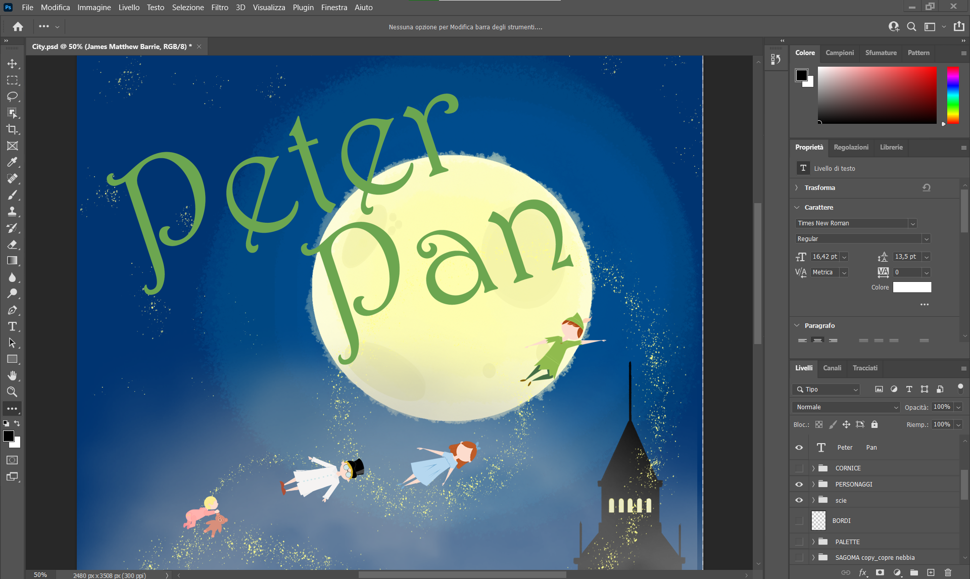 Cover Book Peter Pan cartoon drawing character character designe cover book drawing graphic design illustration vector art vectort designe