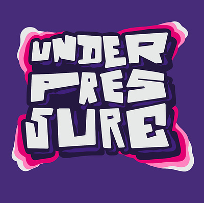 Under Pressure branding design graphic design illustration lettering logo typography under pressure