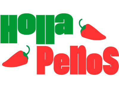 Holla Penos Mock up graphic design logo