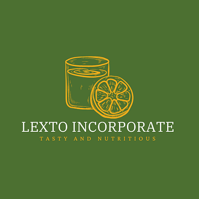 Logo design for a beverage company called lexto incorporate logo logo design