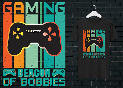 Gaming T-shirt Design. branding gamer lifestyle graphic design logo motion graphics
