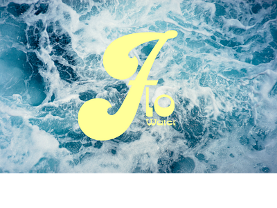 Flo Water Mock up graphic design logo