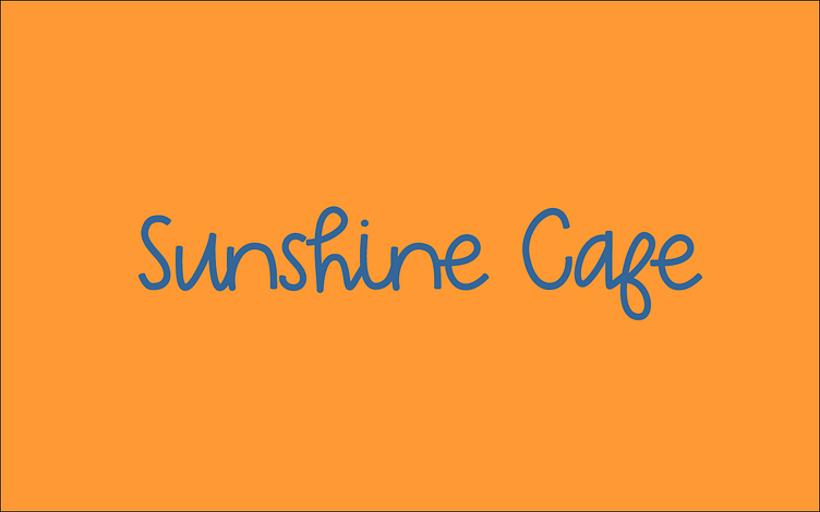 Sunshine Cafe mock up by Gabriela L Zavala on Dribbble