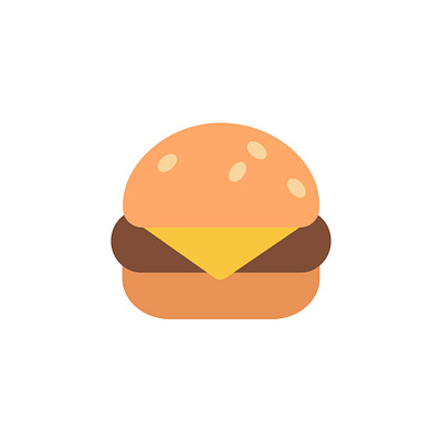 Day 005. A hamburger daily daily illustration design fast food flat flat design hamburger icon icon design illustration minimalist vector