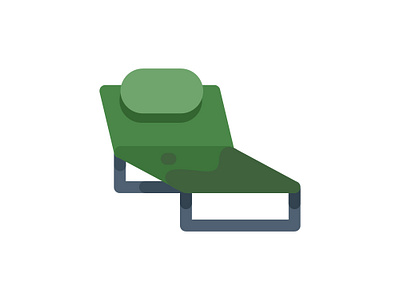 Day 008. A camp bed bed camp camp bed camp tool daily daily illustration design flat flat design icon icon design illustration ui ux vector