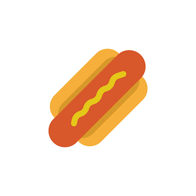 Day 009. A hot dog daily daily illustration design fast food flat design hot dog hotdog icon icon design illustration minimalist ui ux vector