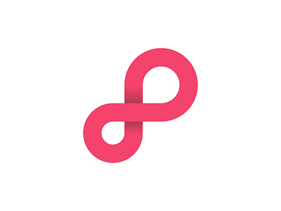 Infinite + P Logo Design branding icon infinite logo vector