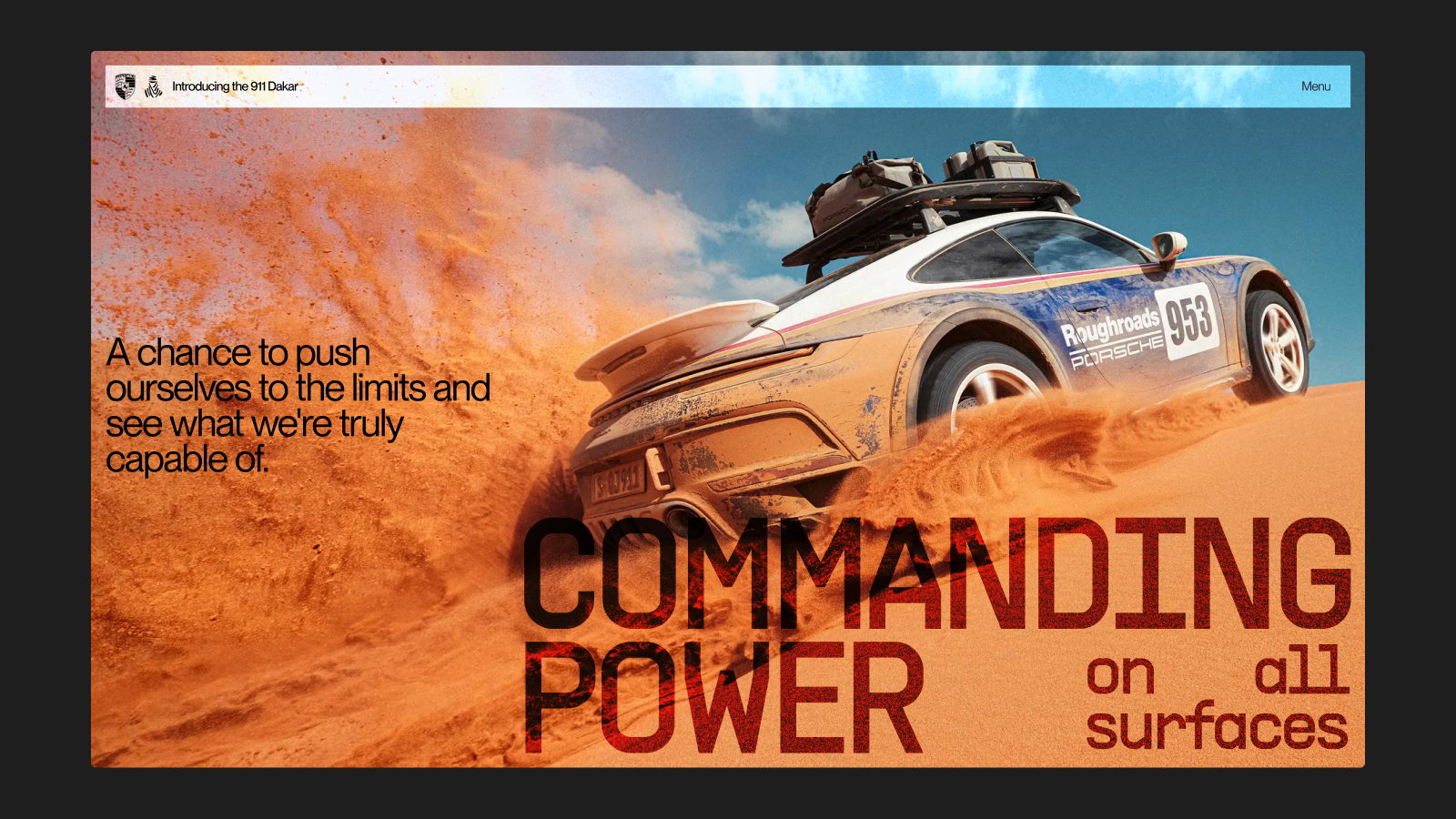 Porsche 911 – Dakar (1) design productdesign ui webdesign