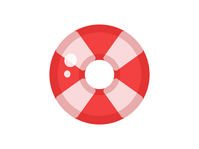 Day 013. A Lifebuoy a lifeline daily daily illustration flat design icon icon design illustration lifebuoy ui ux vector