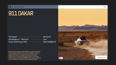 Porsche 911 – Dakar (4) design productdesign ui webdesign