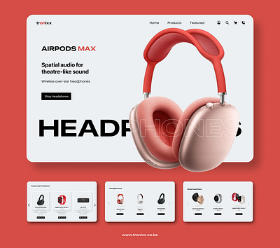 Tronixx Website design graphic design illustration ui ux