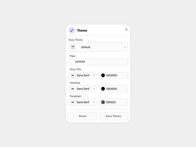 Customize Theme adjust custom customize minimal modal modern product design theme ui ux web design webdesign