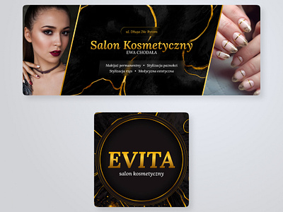 Evita - Beauty Salon | Social Media Design beaty salon beauty cosmetics design facebook facebook cover highlights icon icon instagram profile photo social media
