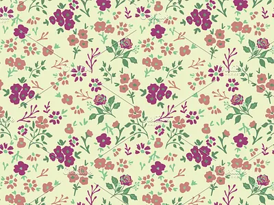 Seamless ditsy pattern decorative design ditsy floral flower pattern seamless simple surface design texture