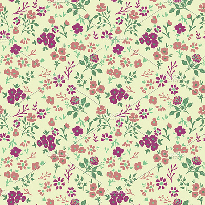 Seamless ditsy pattern decorative design ditsy floral flower pattern seamless simple surface design texture