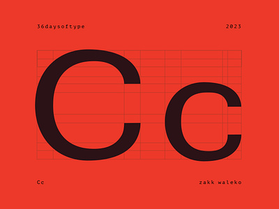 36 days of type: Cc 2023 36daysoftype bold cc design font glyph grid icon modern sans serif type typography zakk waleko
