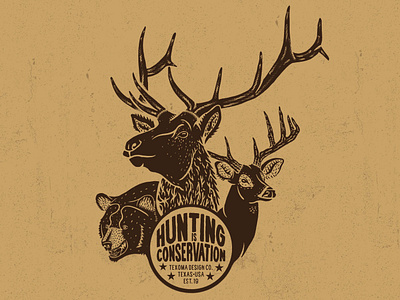 Hunting is Conservation Illustration design drawing graphic design illustration illustrator