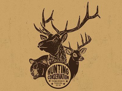 Hunting is Conservation Illustration design drawing graphic design illustration illustrator