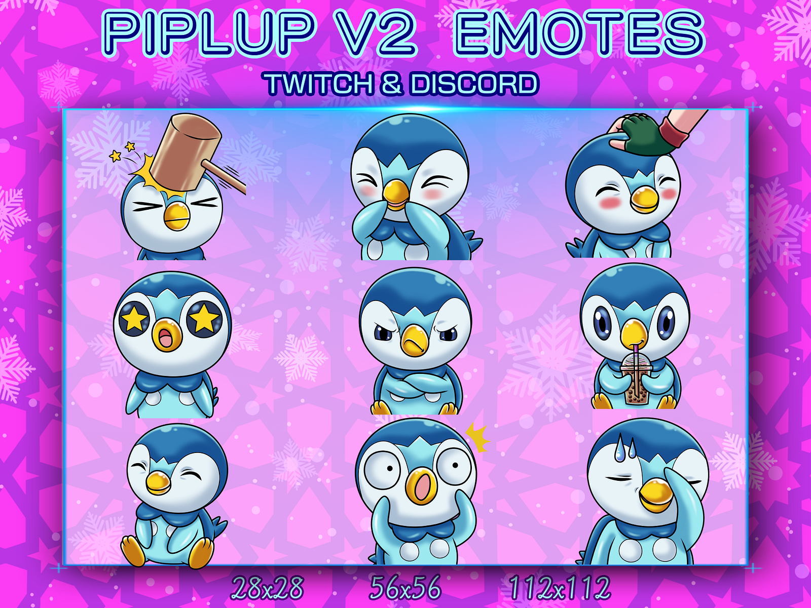 Piplup V2 Emotes By Buyung Saputro On Dribbble