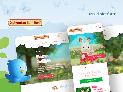 SYLVANNIAN FAMILIES design figma graphic design landing page mobile app ui user experience