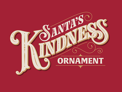 Logo for Santa's Kindness Ornament branding graphic design logo typography