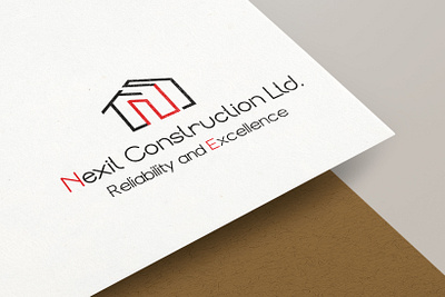 Nexit Construction Ltd. Logo branding building construction design graphic design illustration logo social media vector