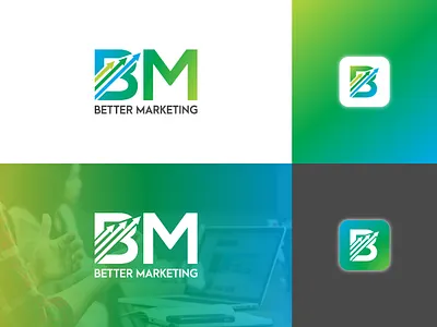 Logo for BETTER MARKETING. brand logo branding business logo company logo design flat logo icon design logo logo creation logo design logo inspiration logo maker modern logo stationerydesign unique logo