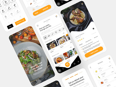 RecipeFinder Mobile App design food graphic design ios design meal plan mobile app mobileapp ui ui design uidesign uxui
