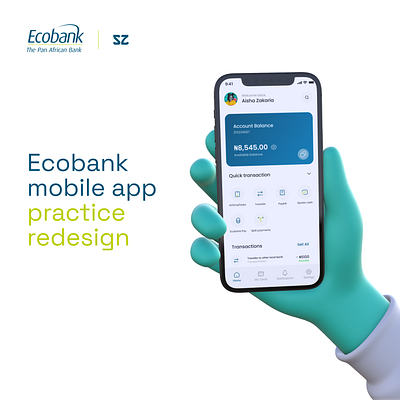 Ecobank UI redesign app design logo typography ui ux