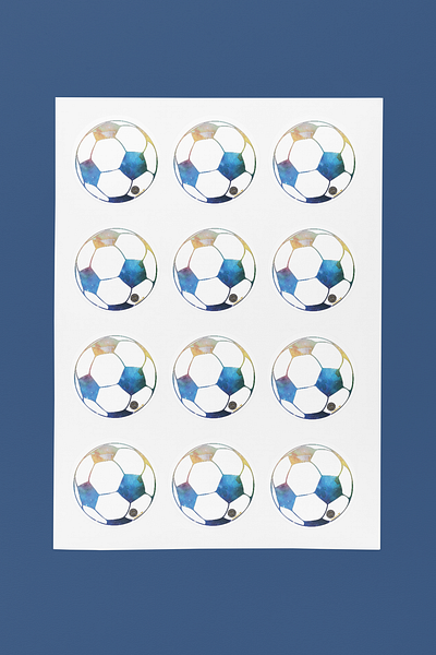 Soccer Sticker branding graphic design logo