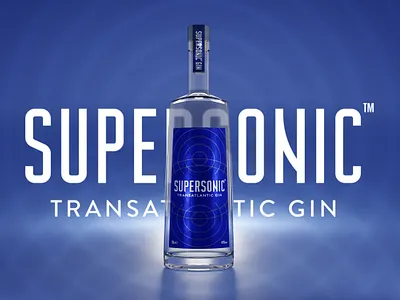 Supersonic 3d 3d render blender3d brand design branding design graphic design identity labelling logo logo design packaging typography
