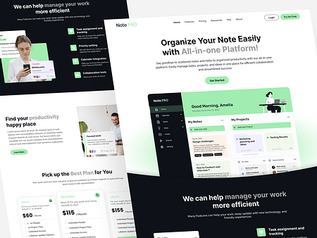 Task Management Website designs, themes, templates and downloadable ...