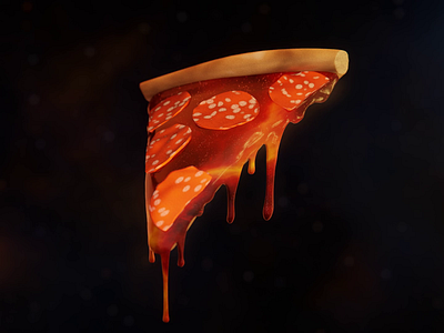Nebularoni Pizza 3d 3danimation 3dillustration animation blender cool food space