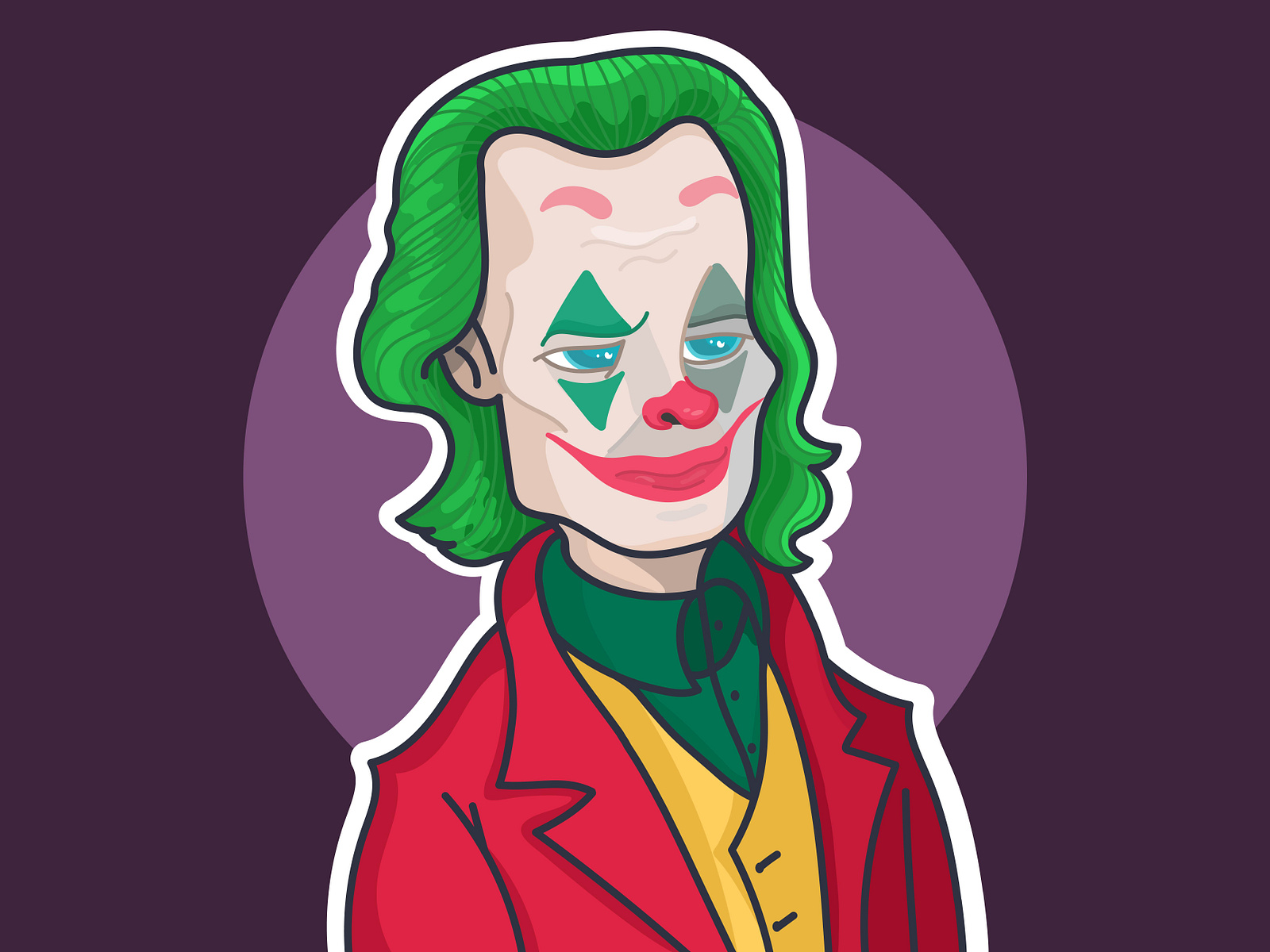 Joker Caracter Vector Illustration by Safiye Erek on Dribbble