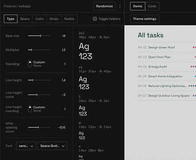 shaper.design css design system generative design ui