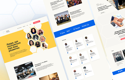 Website concept for Employer Branding Comunity branding graphic design landing page web design