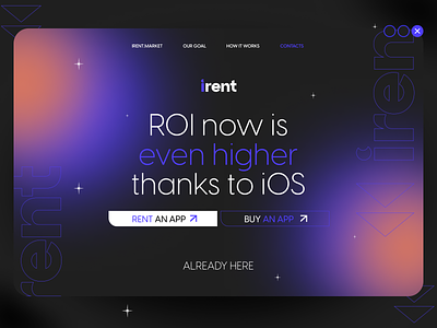 WebDesign | Landing Page | Branding app branding dark design gradient graphic design ios landing landing page logo modern ui web