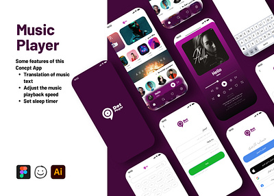 Music Player Concept Mobile App ui