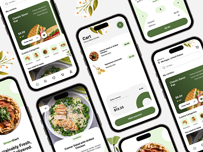 Sustainable Grocery Delivery App Design 🔥 app app design delivery design food landing page mobile app modern ui user experience uxui web app web design