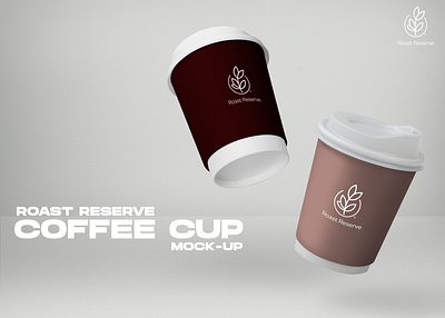 Roast Reserve Coffee Cup Mock-UP app branding design graphic design illustration logo typography ui ux vector