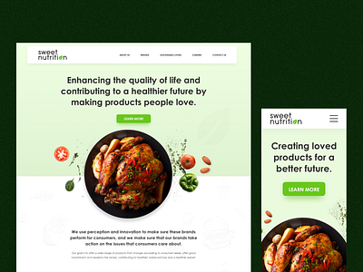 Food Processing Website branding clean design icon identity illustration logo minimal ui ux