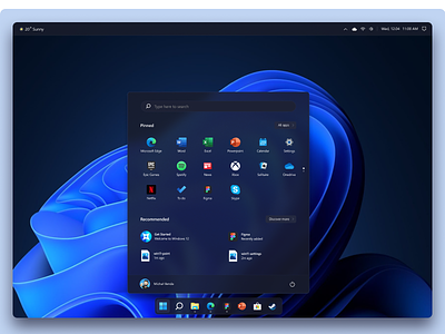 Windows 11 Redesign [Concept] app apple design designer fluent graphic design macos microsoft os redesign ui ux windows windows 11