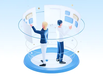 AuditOps 3d 3d art 3d character 3d illustration assets blender c4d character cybersecurity it services web design