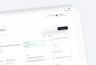 SaaS Flow for Submitting a Proposal saas design ui design