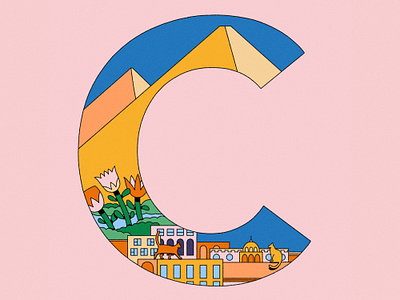 C is for Cairo 36daysoftype cairo city city illustration colorful colourful design editorial editorial illustration graphic design illustration letter nature nature illustration spot illustration spotillustration type ui visual design