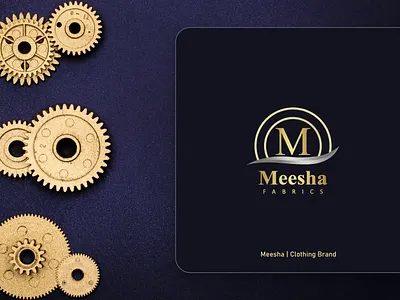Meesha Fabrics 3d adobe photoshop animation branding design fabrics free download gold graphic design illustration logo logo design logo designer logofolio logos meesha motion graphics nawee hesan naweed ui